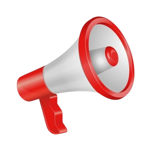 Megaphone icon representing advertising services by a freelance PPC specialist in Thrissur.