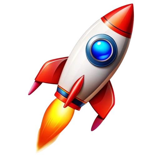 Rocket icon representing business growth by a freelance PPC specialist in Thrissur.